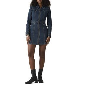Levi’s Premium Denim Long Sleeve Dress